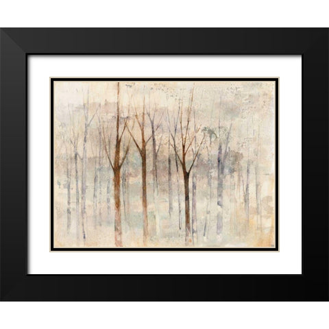 Seasons End Black Modern Wood Framed Art Print with Double Matting by Tillmon, Avery