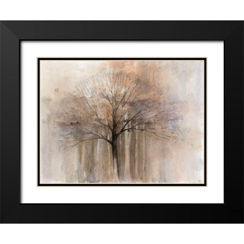 Open Arms Black Modern Wood Framed Art Print with Double Matting by Tillmon, Avery