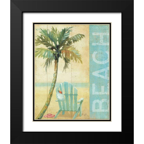 Ocean Beach I Black Modern Wood Framed Art Print with Double Matting by Brissonnet, Daphne