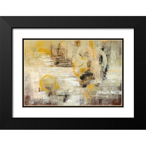 Soft Glow Black Modern Wood Framed Art Print with Double Matting by Vassileva, Silvia