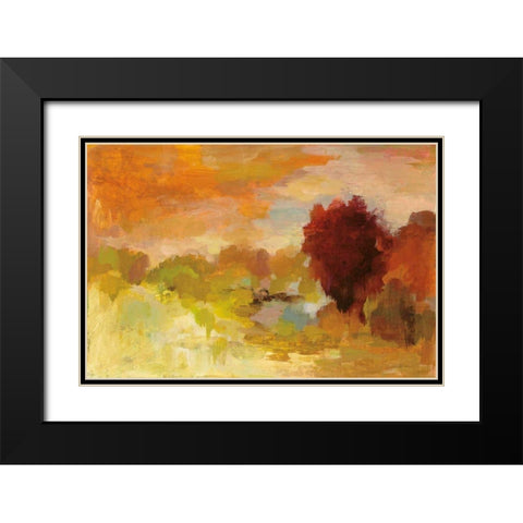 Fall Glory Black Modern Wood Framed Art Print with Double Matting by Vassileva, Silvia