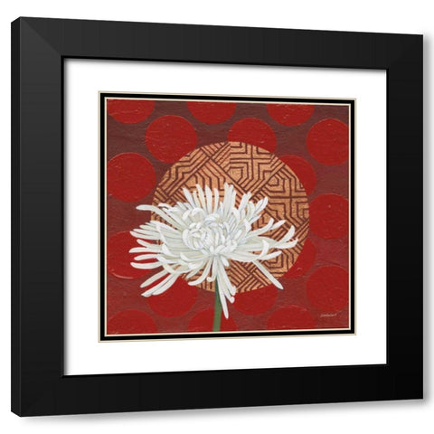 Morning Chrysanthemum IV Black Modern Wood Framed Art Print with Double Matting by Lovell, Kathrine