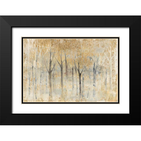Seasons End Gold Black Modern Wood Framed Art Print with Double Matting by Tillmon, Avery