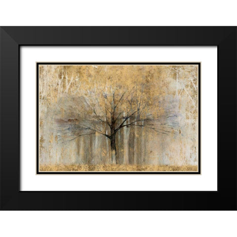 Open Arms Gold Crop Black Modern Wood Framed Art Print with Double Matting by Tillmon, Avery