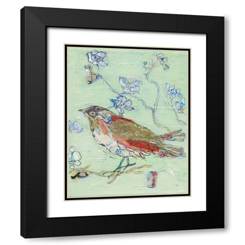 Sea Foam Bird Black Modern Wood Framed Art Print with Double Matting by Day, Kellie