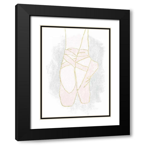 On Pointe I Black Modern Wood Framed Art Print with Double Matting by Hershey, Moira