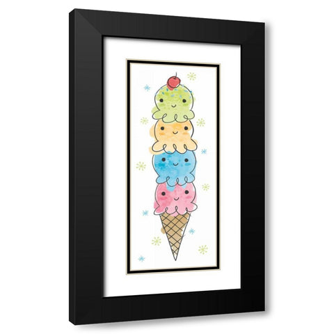 My Treat Panel I Black Modern Wood Framed Art Print with Double Matting by Hershey, Moira
