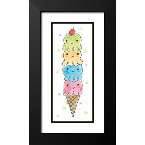 My Treat Panel I Black Modern Wood Framed Art Print with Double Matting by Hershey, Moira