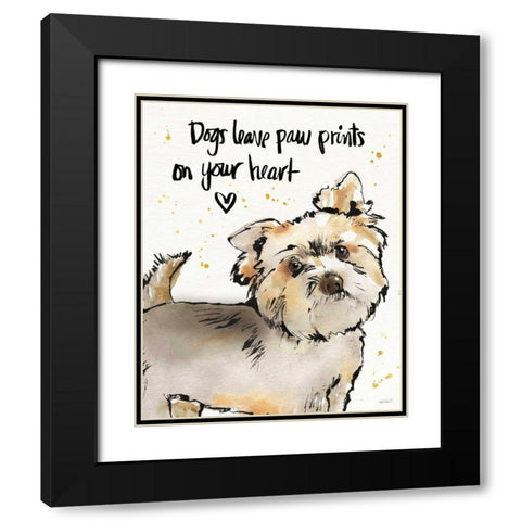 Strike a Paws VII Black Modern Wood Framed Art Print with Double Matting by Tavoletti, Anne
