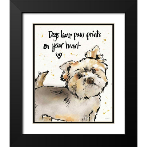 Strike a Paws VII Black Modern Wood Framed Art Print with Double Matting by Tavoletti, Anne