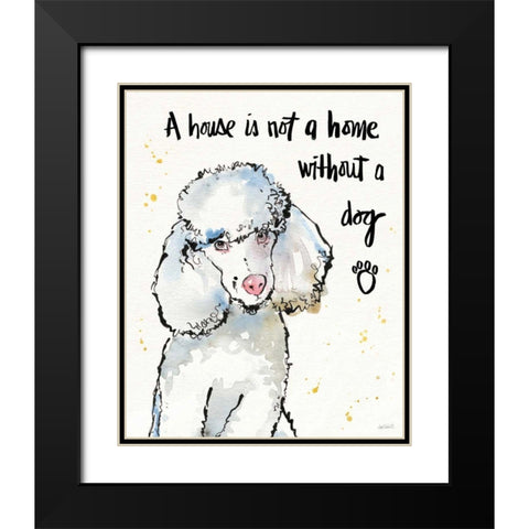 Strike a Paws III Black Modern Wood Framed Art Print with Double Matting by Tavoletti, Anne