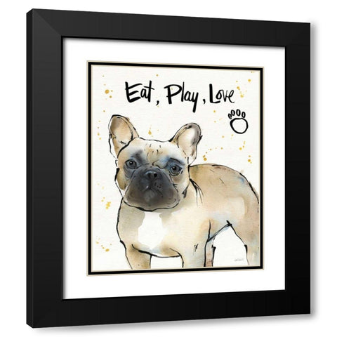 Strike a Paws VII Black Modern Wood Framed Art Print with Double Matting by Tavoletti, Anne