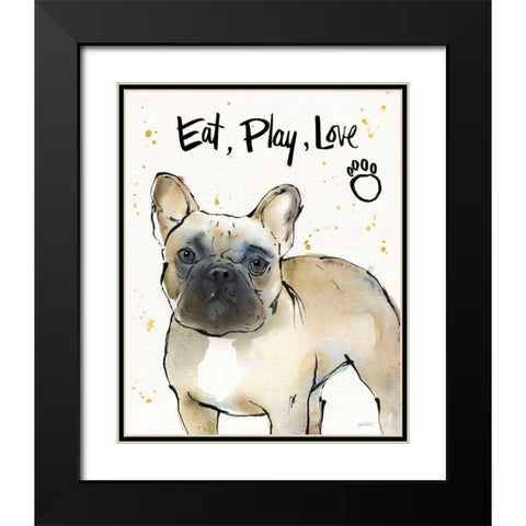 Strike a Paws VII Black Modern Wood Framed Art Print with Double Matting by Tavoletti, Anne