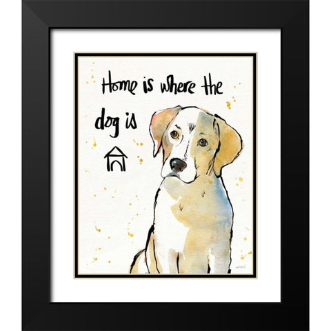 Strike a Paws VIII Black Modern Wood Framed Art Print with Double Matting by Tavoletti, Anne