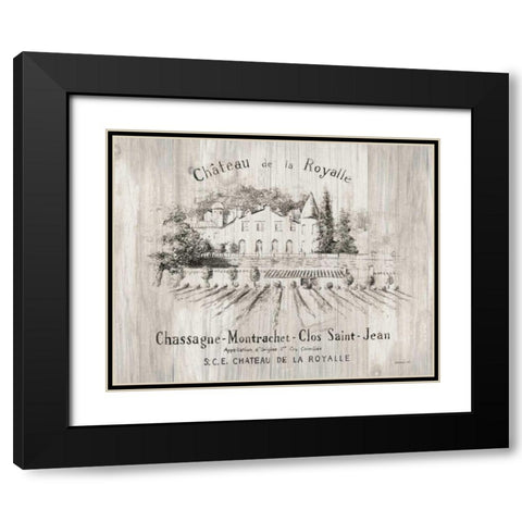 Chateau Royalle on Wood Black Modern Wood Framed Art Print with Double Matting by Nai, Danhui