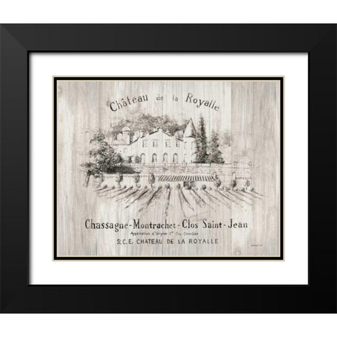 Chateau Royalle on Wood Black Modern Wood Framed Art Print with Double Matting by Nai, Danhui