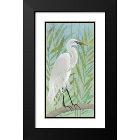 Egret by the Shore I Black Modern Wood Framed Art Print with Double Matting by Lovell, Kathrine