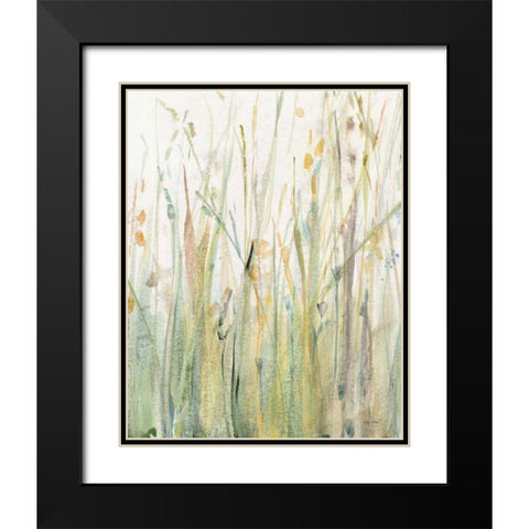 Spring Grasses I Crop Black Modern Wood Framed Art Print with Double Matting by Tillmon, Avery