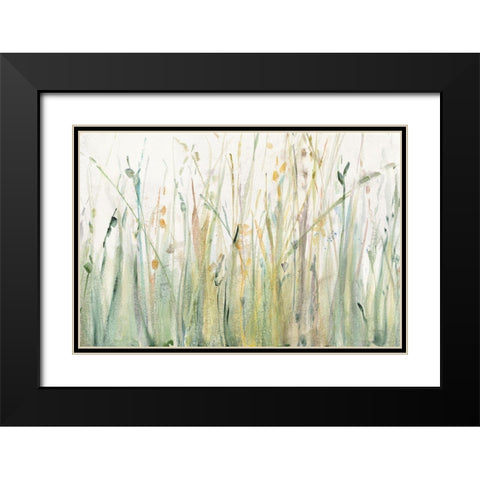 Spring Grasses I Black Modern Wood Framed Art Print with Double Matting by Tillmon, Avery
