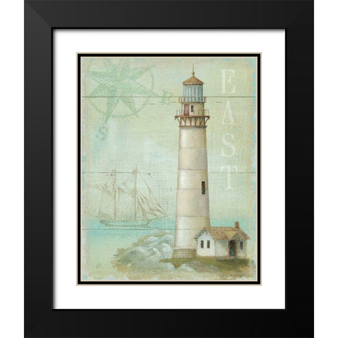 East Coastal Light Black Modern Wood Framed Art Print with Double Matting by Brissonnet, Daphne