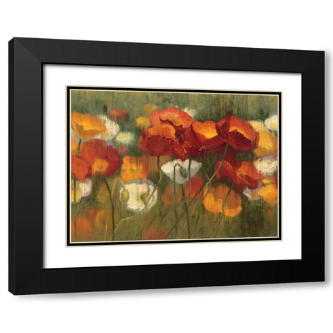 The Power of Red II Black Modern Wood Framed Art Print with Double Matting by Novak, Shirley