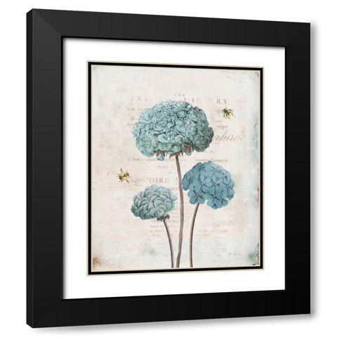 Geranium Study I Black Modern Wood Framed Art Print with Double Matting by Pertiet, Katie