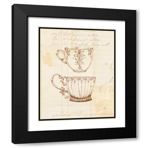 Authentic Coffee IV Black Modern Wood Framed Art Print with Double Matting by Brissonnet, Daphne