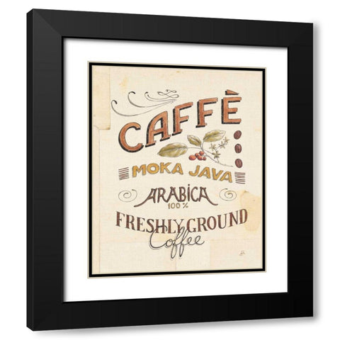 Authentic Coffee VII Black Modern Wood Framed Art Print with Double Matting by Brissonnet, Daphne