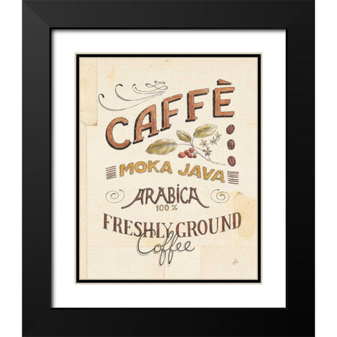 Authentic Coffee VII Black Modern Wood Framed Art Print with Double Matting by Brissonnet, Daphne