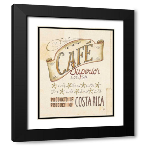 Authentic Coffee VIII Black Modern Wood Framed Art Print with Double Matting by Brissonnet, Daphne