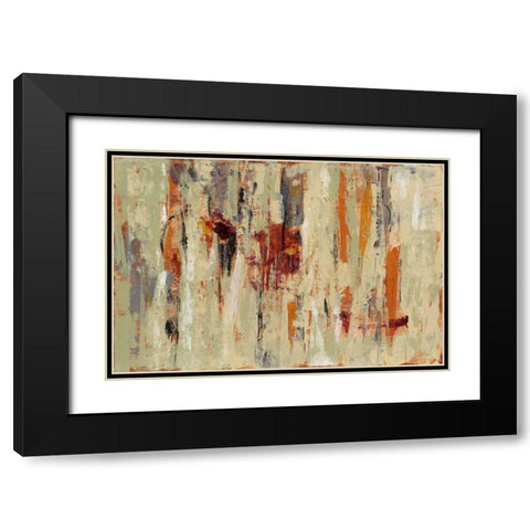 Graffiti Wall I Spice Black Modern Wood Framed Art Print with Double Matting by Vassileva, Silvia