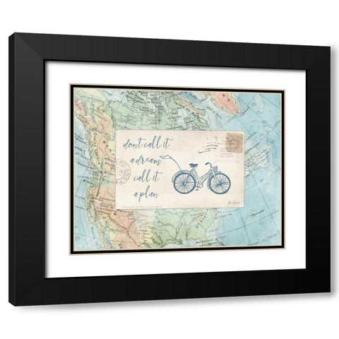 Travel Posts I Black Modern Wood Framed Art Print with Double Matting by Pertiet, Katie