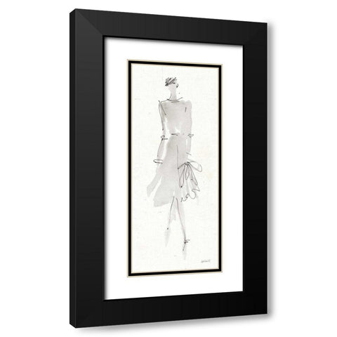 La Fashion I Gray Black Modern Wood Framed Art Print with Double Matting by Tavoletti, Anne