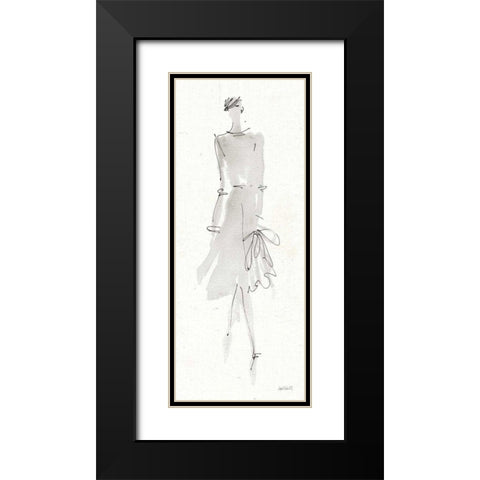 La Fashion I Gray Black Modern Wood Framed Art Print with Double Matting by Tavoletti, Anne