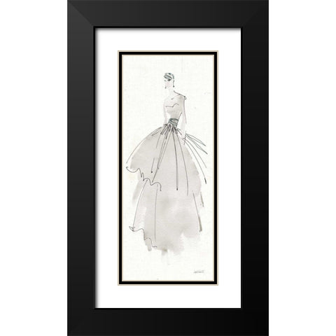 La Fashion II Gray Black Modern Wood Framed Art Print with Double Matting by Tavoletti, Anne