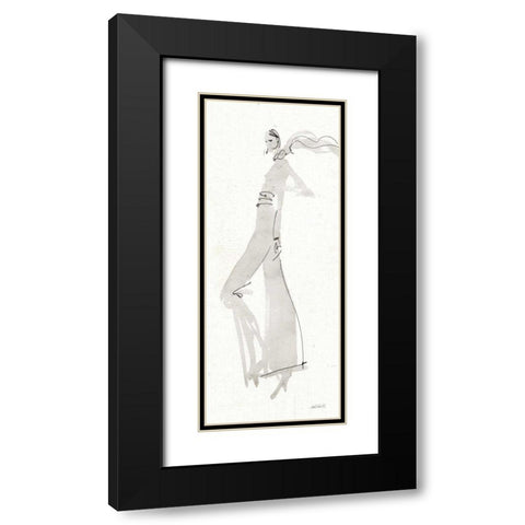 La Fashion III Gray Black Modern Wood Framed Art Print with Double Matting by Tavoletti, Anne