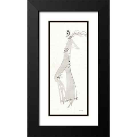 La Fashion III Gray Black Modern Wood Framed Art Print with Double Matting by Tavoletti, Anne