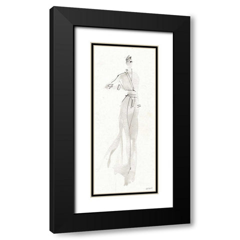 La Fashion IV Gray Black Modern Wood Framed Art Print with Double Matting by Tavoletti, Anne