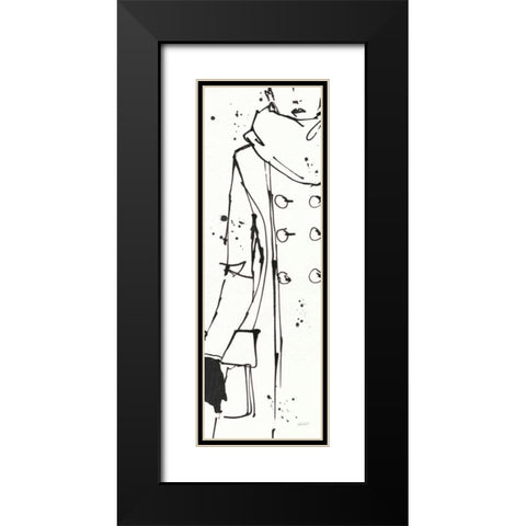Fashion Strokes VII Black Modern Wood Framed Art Print with Double Matting by Tavoletti, Anne