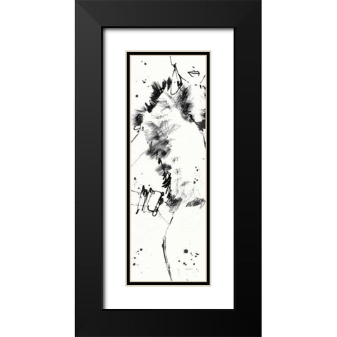 Fashion Strokes VIII Black Modern Wood Framed Art Print with Double Matting by Tavoletti, Anne
