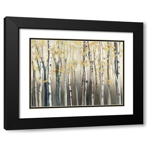 Golden Birch III Black Modern Wood Framed Art Print with Double Matting by Hageman, Marilyn