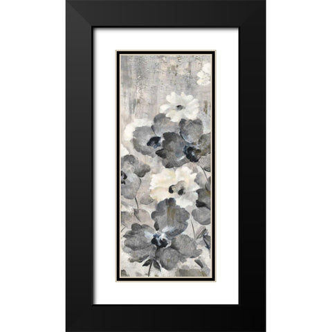 Crystal Raindrops Panel I Black Modern Wood Framed Art Print with Double Matting by Vassileva, Silvia