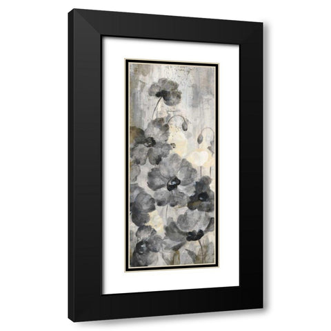 Crystal Raindrops Panel II Black Modern Wood Framed Art Print with Double Matting by Vassileva, Silvia