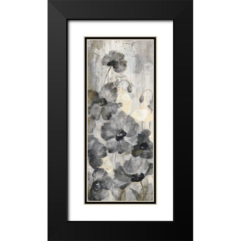 Crystal Raindrops Panel II Black Modern Wood Framed Art Print with Double Matting by Vassileva, Silvia