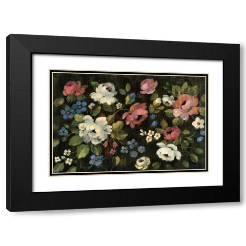 Expressive Spray on Black Black Modern Wood Framed Art Print with Double Matting by Vassileva, Silvia