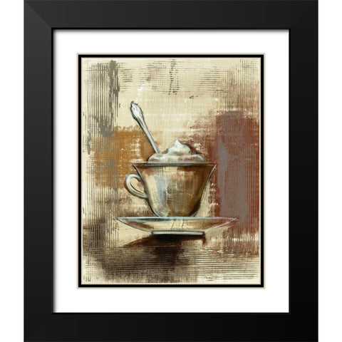 Cafe Classico III Neutral Black Modern Wood Framed Art Print with Double Matting by Vassileva, Silvia
