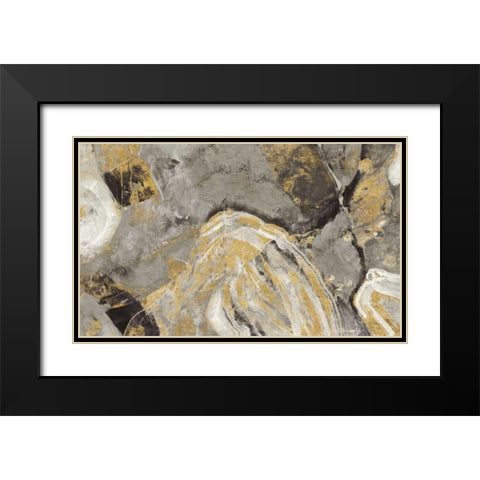 Painted Desert Phoenix Neutral Black Modern Wood Framed Art Print with Double Matting by Hristova, Albena