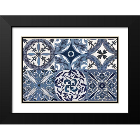 Downtown Oxford Coastlines Black Modern Wood Framed Art Print with Double Matting by Vassileva, Silvia