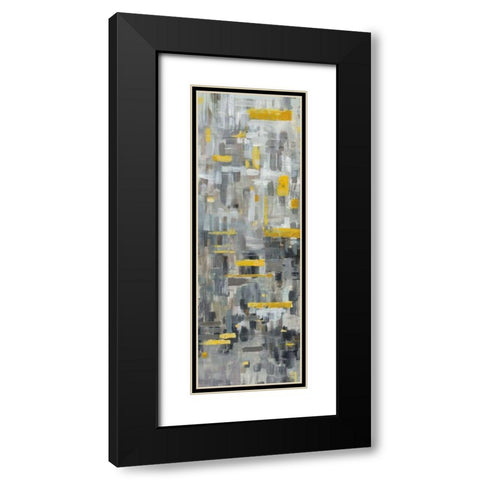 Reflections II Black Modern Wood Framed Art Print with Double Matting by Nai, Danhui