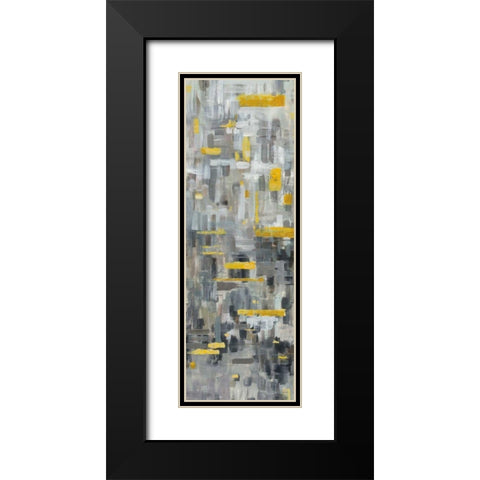 Reflections II Black Modern Wood Framed Art Print with Double Matting by Nai, Danhui